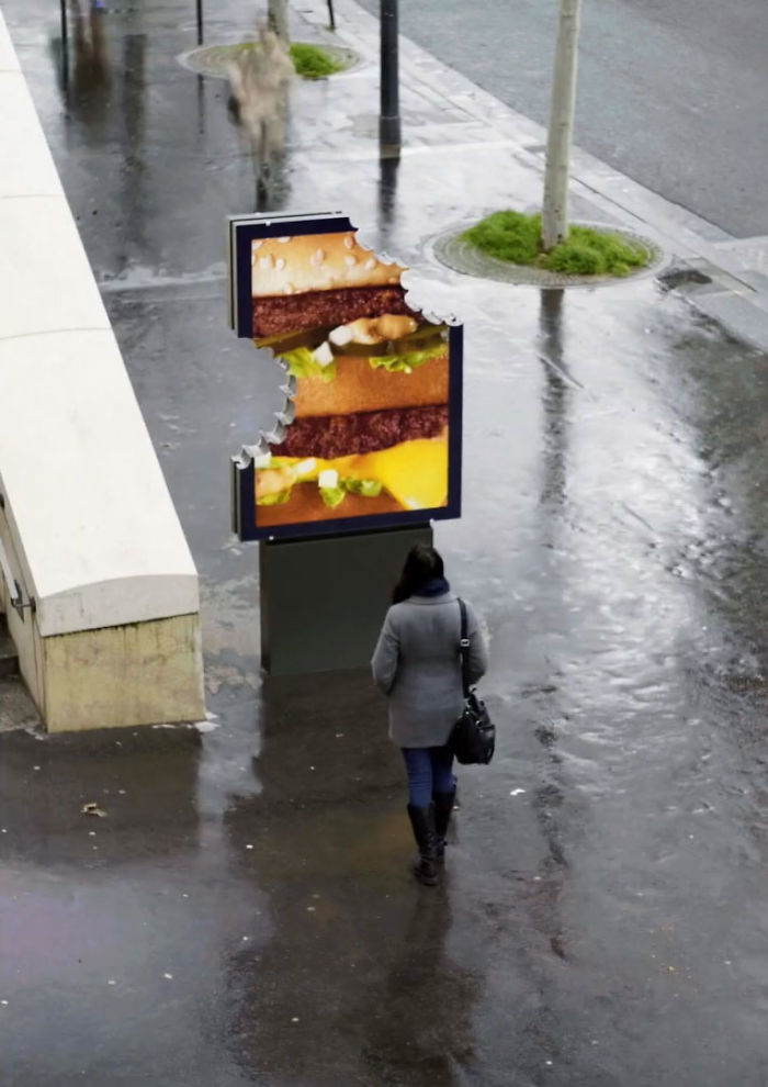 McDonald’s Surprises Parisians By Launching These New Unique-Looking Street Ads