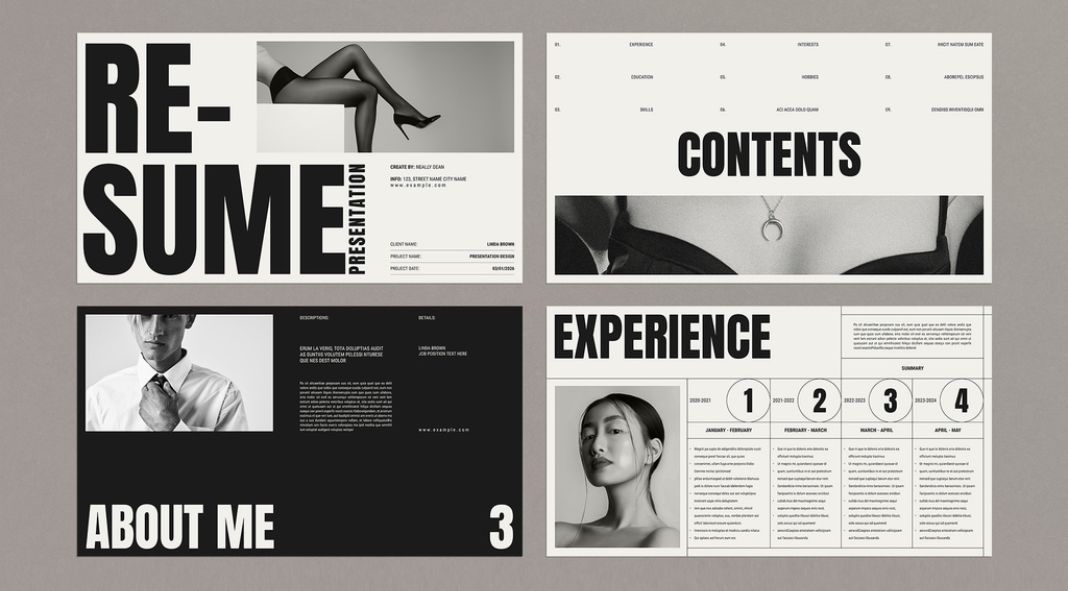 The Perfect CV/Resume/Portfolio Screen Presentation Template for Creatives