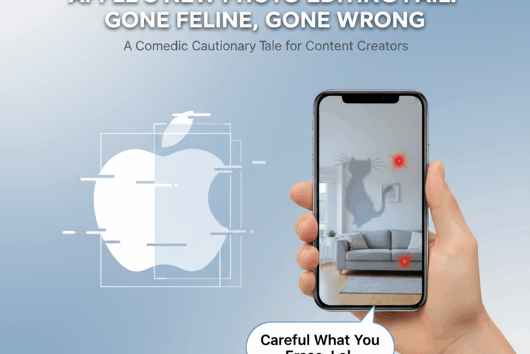 Apple video comedically says: be careful what you remove from photos