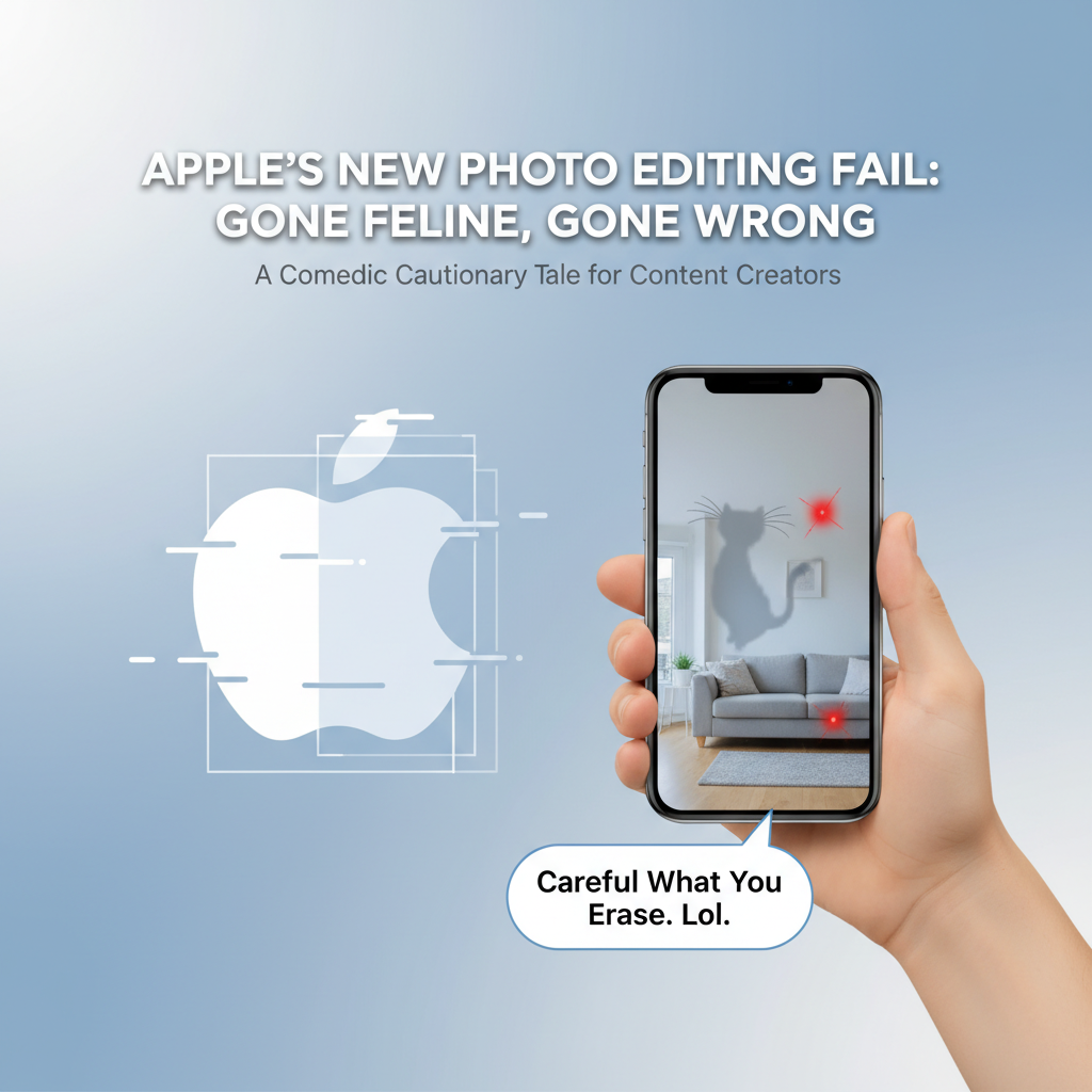 Apple video comedically says: be careful what you remove from photos