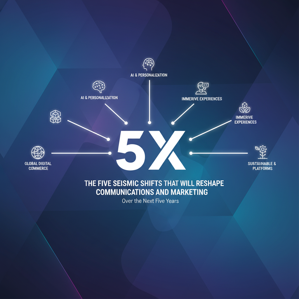 5X: The five seismic shifts that will reshape communications and marketing over the next five years